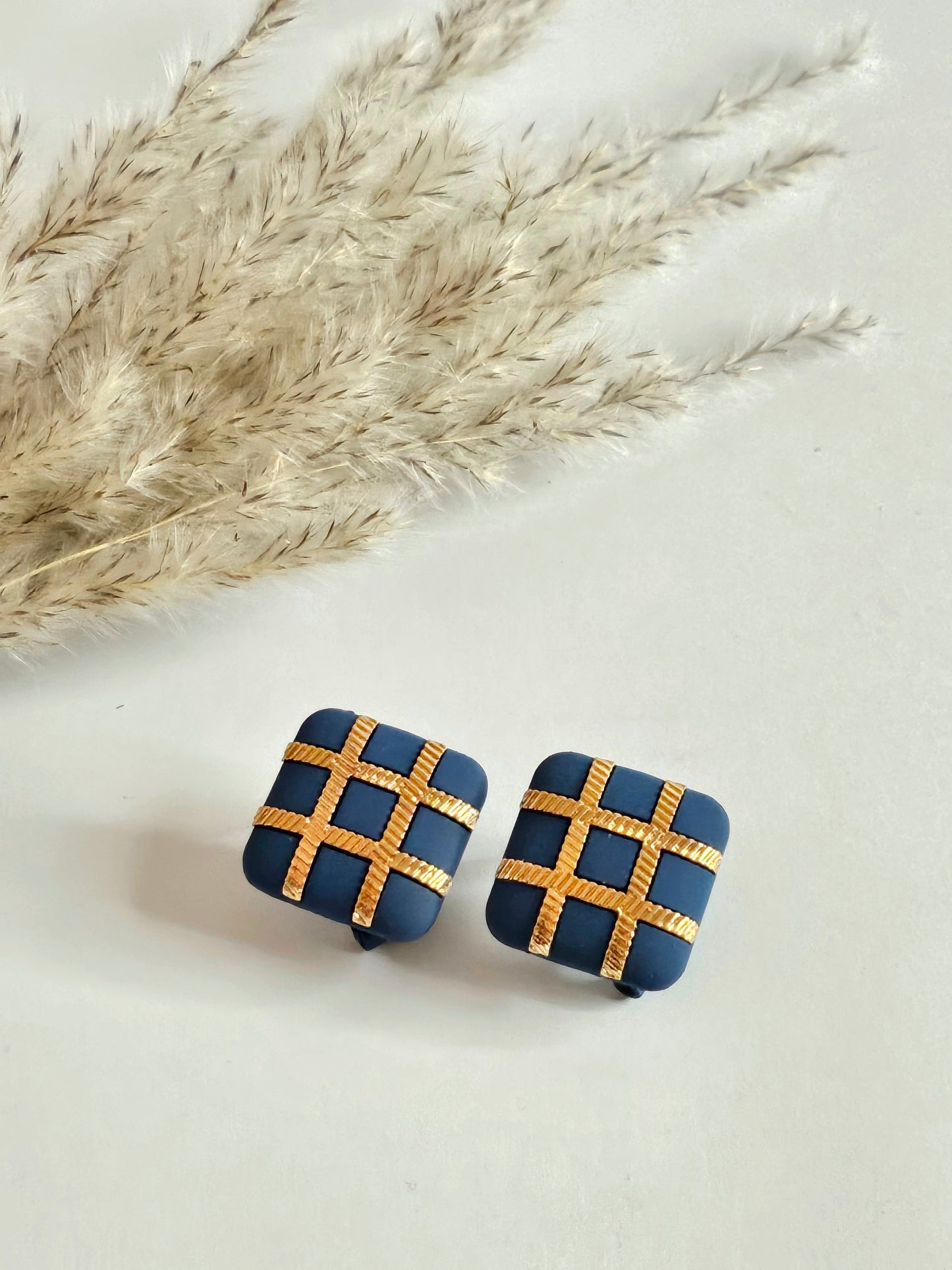 Square Stud Earrings