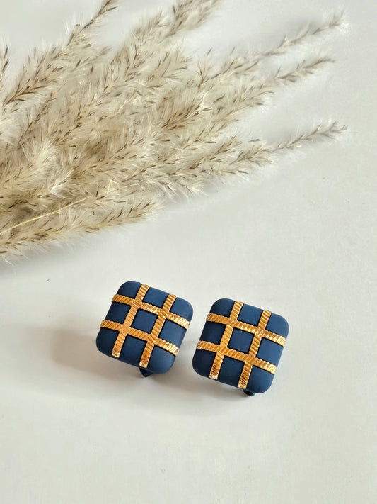 Square Stud Earrings