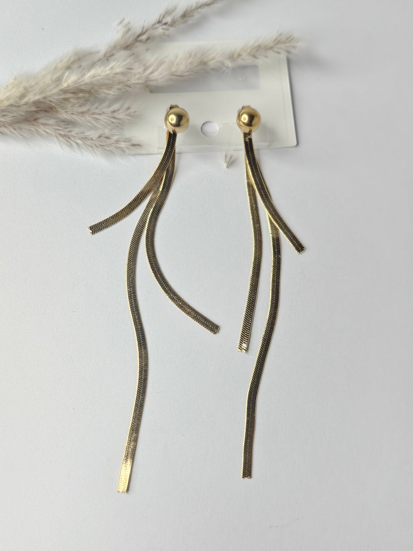 Long Tassel Drop Earrings